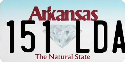 AR license plate 151LDA