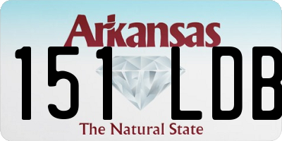 AR license plate 151LDB