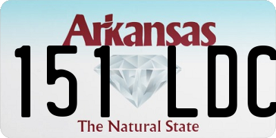 AR license plate 151LDC