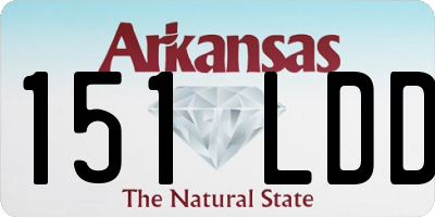 AR license plate 151LDD