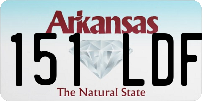 AR license plate 151LDF