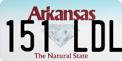 AR license plate 151LDL