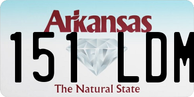 AR license plate 151LDM