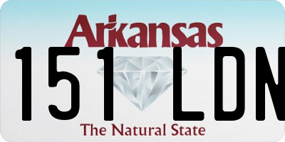 AR license plate 151LDN