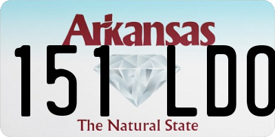 AR license plate 151LDO