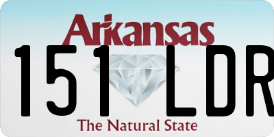 AR license plate 151LDR