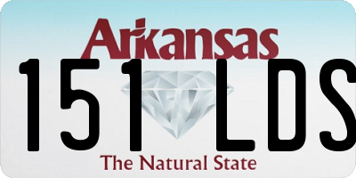 AR license plate 151LDS