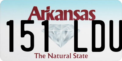 AR license plate 151LDU