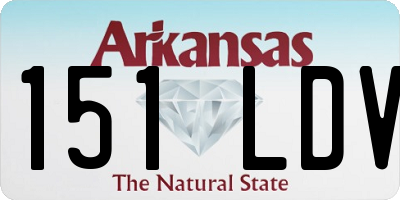 AR license plate 151LDV