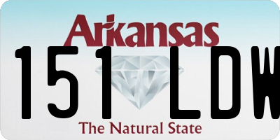AR license plate 151LDW