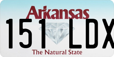 AR license plate 151LDX