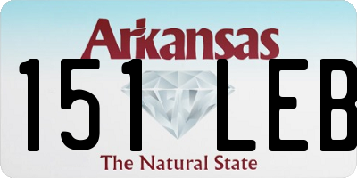 AR license plate 151LEB