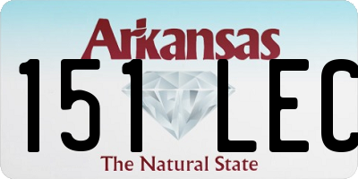 AR license plate 151LEC
