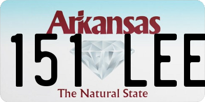 AR license plate 151LEE