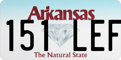 AR license plate 151LEF