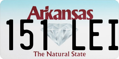 AR license plate 151LEI