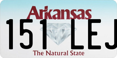 AR license plate 151LEJ