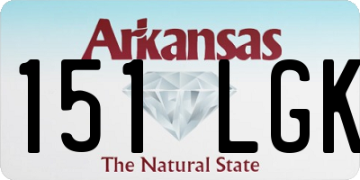 AR license plate 151LGK