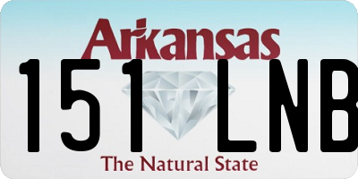 AR license plate 151LNB