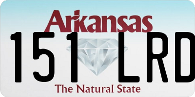 AR license plate 151LRD