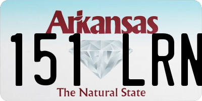 AR license plate 151LRN