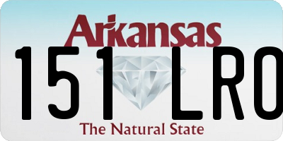 AR license plate 151LRO