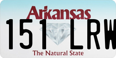 AR license plate 151LRW