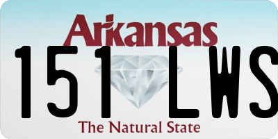 AR license plate 151LWS