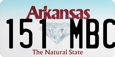 AR license plate 151MBC