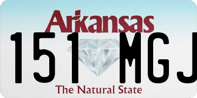 AR license plate 151MGJ