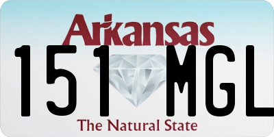 AR license plate 151MGL