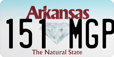 AR license plate 151MGP