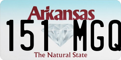 AR license plate 151MGQ