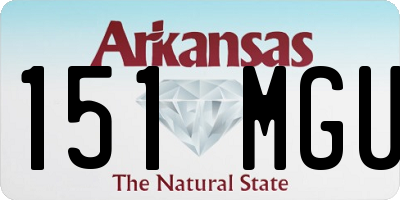 AR license plate 151MGU