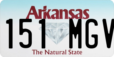 AR license plate 151MGV