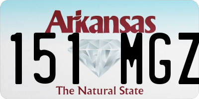 AR license plate 151MGZ