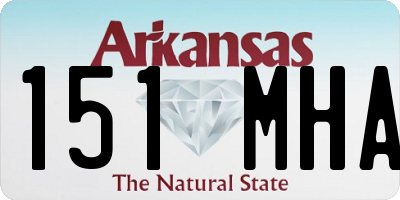 AR license plate 151MHA
