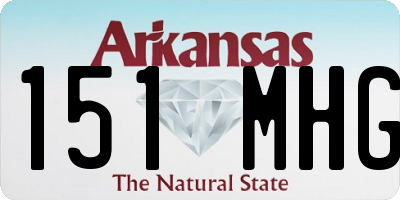 AR license plate 151MHG