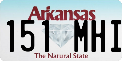 AR license plate 151MHI
