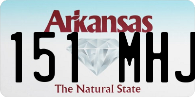 AR license plate 151MHJ