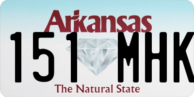 AR license plate 151MHK