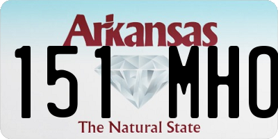 AR license plate 151MHO