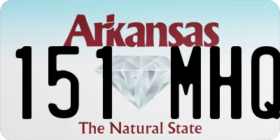 AR license plate 151MHQ