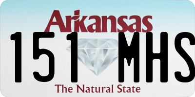 AR license plate 151MHS