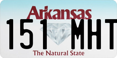 AR license plate 151MHT
