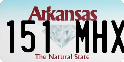 AR license plate 151MHX