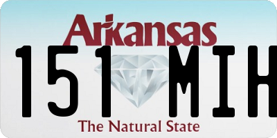 AR license plate 151MIH