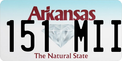 AR license plate 151MII