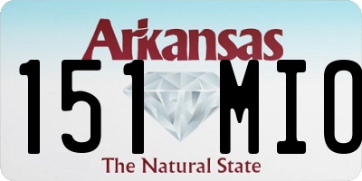 AR license plate 151MIO