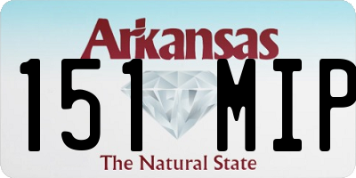 AR license plate 151MIP
